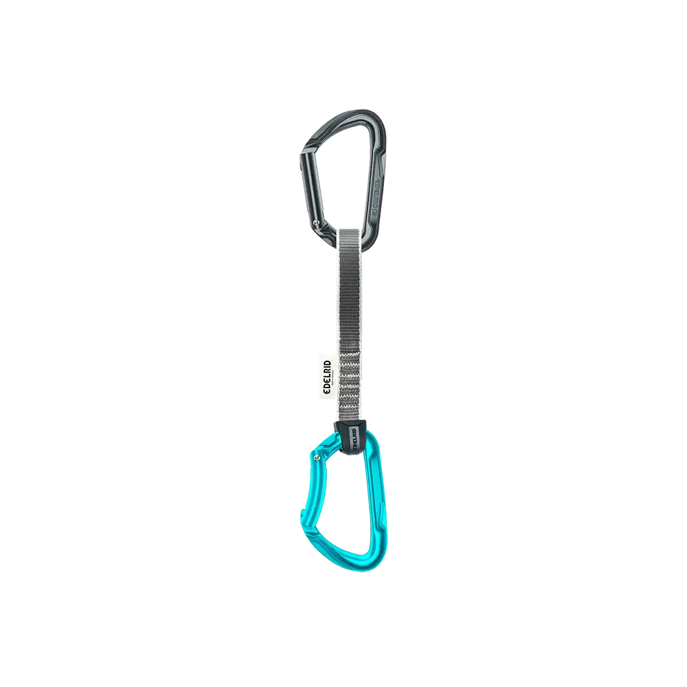 Edelrid Pure Set Quickdraw 18cm with two keylock Pure carabiners and polyester sling